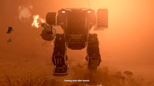 画像ギャラリー No.002のサムネイル画像 / 「HELLDIVERS 2」,最新映像「ミッショントレーラー」を公開。重火器を搭載した二足歩行ロボットに乗り込んで戦うシーンも