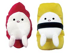 「そろそろ寿司を食べないと死ぬぜ！」のグッズが通販に登場。大いなる寿司の意思のぬいぐるみや名言のキーホルダーをラインナップ
