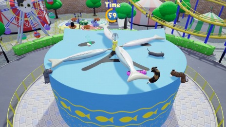 画像ギャラリー No.007のサムネイル画像 / ネコっぽい生き物による尻相撲アクション「Nyaaaanvy」のSwitch版が発売決定。PV＆ゲームに登場するネコの映像を募集開始