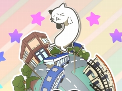 ネコっぽい生き物による尻相撲アクション「Nyaaaanvy」のSwitch版が発売決定。PV＆ゲームに登場するネコの映像を募集開始