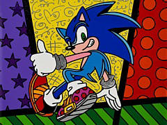 「ソニック」とアーティストROMERO BRITTO氏が初コラボ。コラボ作品も公開される展示会を4月2日より伊勢丹新宿店で開催