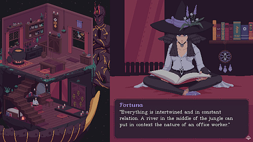 画像ギャラリー No.004のサムネイル画像 / 占いの魔女を主人公にしたアドベンチャーゲーム「The Cosmic Wheel Sisterhood」，日本語対応で2023年内にリリース