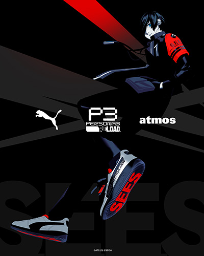 画像ギャラリー No.001のサムネイル画像 / 「ペルソナ3 リロード」，PUMA，atmosがトリプルコラボレーションした別注モデルのシューズを12月9日より抽選販売