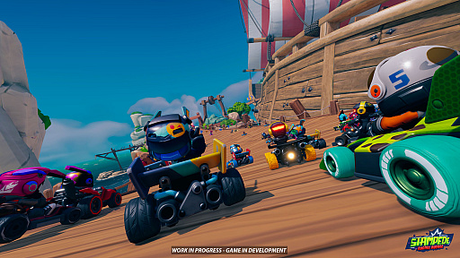 画像ギャラリー No.003のサムネイル画像 / ［プレイレポ］60人が入り乱れる大混戦レース。「Stampede: Racing Royale」は2つのゲームのいいとこ取りだった