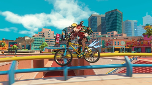 画像ギャラリー No.002のサムネイル画像 / 決められた道を走る？ それとも道なき道を行く？ 自転車配達アクションゲーム「Parcel Corps」，Xbox Series X|S向け体験版が配信開始
