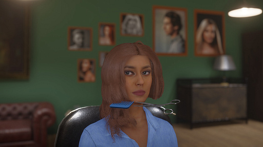 画像ギャラリー No.002のサムネイル画像 / 美容師シム「Hairdresser Simulator」,日本語対応で3月6日にリリース。ヘアスタイリングに経営にとやることは山積み