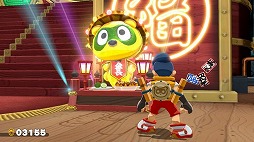 画像ギャラリー No.005のサムネイル画像 / 和風ACT「御伽活劇 豆狸のバケル」コロコロコミックとの第1弾コラボアップデートを配信。新たなステージ「コロコロ島」やお面を追加