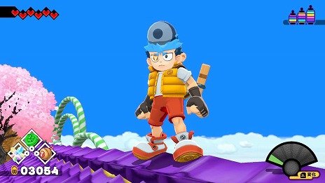 画像ギャラリー No.009のサムネイル画像 / 和風ACT「御伽活劇 豆狸のバケル」コロコロコミックとの第1弾コラボアップデートを配信。新たなステージ「コロコロ島」やお面を追加