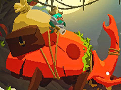 巨大なドリルで地面も岩も敵もすべて粉砕する2Dアクション「Pepper Grinder」，本日リリース