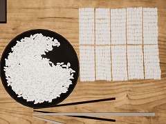 米粒数え放題。茶碗に入ったお米を，箸でつまんで並べて数える「かぞえ飯」，Steamストアページを公開。8月4日に発売へ