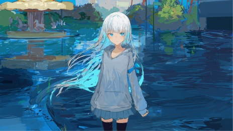 画像ギャラリー No.001のサムネイル画像 / 崩壊した世界で少年と少女は出会う。PC向けADV「廃遊園地のメメントメモリア」今夏リリース。体験版が「booth」で配信中