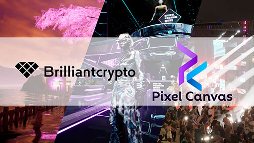 画像ギャラリー No.001のサムネイル画像 / 「Brilliantcrypto」，アメリカの次世代メタバースプラットフォーム「Pixel Canvas」とパートナーシップを締結