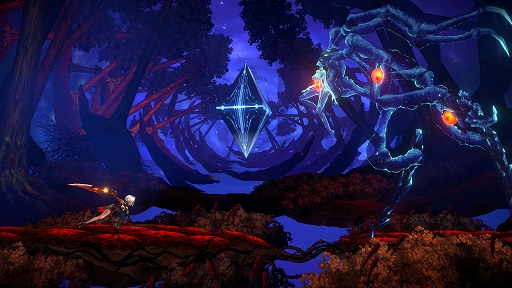 画像ギャラリー No.003のサムネイル画像 / 「AWAKEN - Astral Blade」配信開始。バイオニックの少女タニアがスタイリッシュなアクションで戦うダークなメトロイドヴァニア