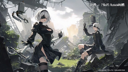 画像ギャラリー No.003のサムネイル画像 / 「クリスタル・オブ・アトラン」×「NieR:Automata」コラボが本日開始。2Bや9Sのコスチュームに加え,新職業「鬼刃」が登場