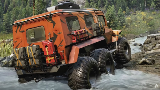画像ギャラリー No.003のサムネイル画像 / オフロードを疾走する「Expeditions: A MudRunner Game」,2024年にリリース。自然溢れる未開の土地をさまざまな装備を用いて探索せよ