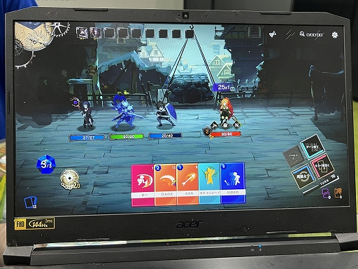 画像ギャラリー No.001のサムネイル画像 / デッキ構築型ローグライクとしては異色のストーリー重視。「アーキタイプ・ブルー」はキャラクター同士の会話を描く［BIC2024］