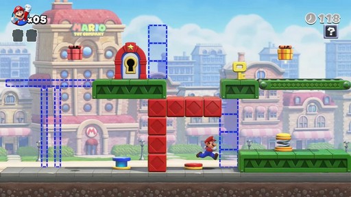 画像ギャラリー No.001のサムネイル画像 / Switch用パズルアクション「マリオvs.ドンキーコング」が2024年2月16日に登場。2人での協力プレイにも対応