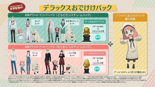 画像ギャラリー No.004のサムネイル画像 / 「SPY×FAMILY OPERATION DIARY」,フォージャー一家のさまざまな特別コスチュームやおまけアイテムが手に入る2つの追加DLCが配信開始