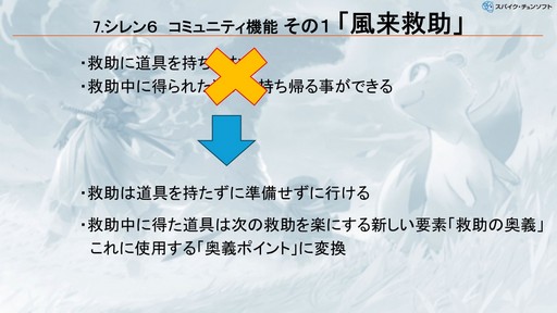 画像ギャラリー No.013のサムネイル画像 / 「風来のシレン」シリーズに実装された，ローグライクの先入観を乗り越えるコミュニティ機能の柔軟な発想とは？［CEDEC＋KYUSHU 2024］