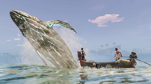 画像ギャラリー No.003のサムネイル画像 / 水没した都市遺跡が舞台のアクションADV「ミクと水没都市 廃墟の謎」本日リリース。黒い植物に覆われた世界を救うため，姉弟は冒険に出発する