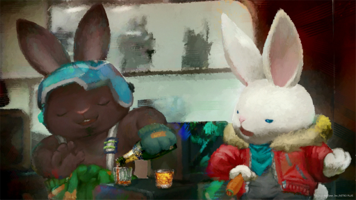 画像ギャラリー No.003のサムネイル画像 / ［TGS2023］「RUSTY RABBIT」は，虚淵氏が趣味で作っていたゲームがベース。開発理由は，Twitterで見たシルバニアファミリーの画像が気に入ったから！？