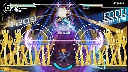 画像ギャラリー No.001のサムネイル画像 / リズムゲーム「GUNVOLT RECORDS 電子軌録律」第一期DLC「ソングパック(1)」配信開始。紅色カゲロウをはじめ4曲を収録