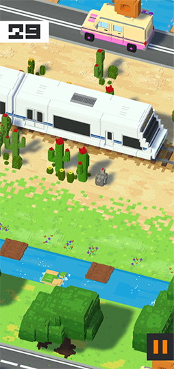 画像ギャラリー No.002のサムネイル画像 / NFTゲーム「Get Plucked!」App Storeで配信開始。ニワトリを操作して道路や線路を横切るアクションゲーム