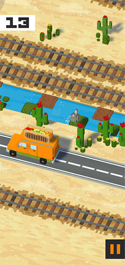画像ギャラリー No.003のサムネイル画像 / NFTゲーム「Get Plucked!」App Storeで配信開始。ニワトリを操作して道路や線路を横切るアクションゲーム