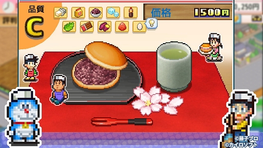 画像ギャラリー No.007のサムネイル画像 / どら焼き屋さん経営シム「ドラえもんのどら焼き屋さん物語」を発表。エスパー魔美，パジャママン，パーマンなど藤子・F・不二雄キャラが勢ぞろい