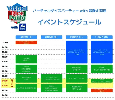 画像ギャラリー No.007のサムネイル画像 / VRアナログゲームイベント「バーチャルダイスパーティーwith冒険企画局」が11月23日から26日まで開催。参加者の募集を開始