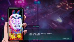 画像ギャラリー No.005のサムネイル画像 / サイバーパンクな世界でヌードル配達に挑戦する「Death Noodle Delivery」，配信開始。ホバーボードに乗って，危険なシティを進む