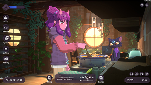 画像ギャラリー No.003のサムネイル画像 / 「Spirit City: Lofi Sessions」，大型アップデート「Winter Wonderland update」を配信。DLC「Cozy Kitchen DLC」も発表