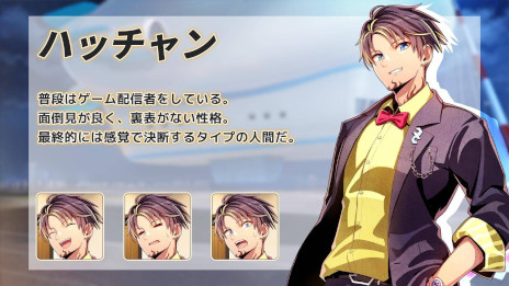 画像ギャラリー No.003のサムネイル画像 / ゲーム実況者5名が本人役で出演する新作ノベルゲーム。「アルティメットジャンボジェット殺人事件」，PC/Switch版を2024年1月25日に発売