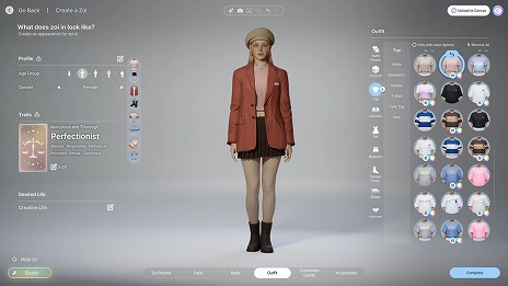画像ギャラリー No.009のサムネイル画像 / ライフシム「inZOI」キャラクターカスタマイズ機能を体験できる「inZOI: Character Studio」Steamで配信開始。生成AIで衣服を作成