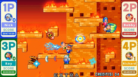 画像ギャラリー No.014のサムネイル画像 / リメイク作「SNOW BROS. 2 SPECIAL」体験版をSteam Nextフェスで配信。4人のキャラクターで3ステージをプレイ可能