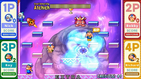 画像ギャラリー No.015のサムネイル画像 / リメイク作「SNOW BROS. 2 SPECIAL」体験版をSteam Nextフェスで配信。4人のキャラクターで3ステージをプレイ可能