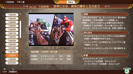 画像ギャラリー No.007のサムネイル画像 / 「Winning Post 10 2024」公式サイトをオープン,パッケージ版の予約受付を開始。新要素「競馬ヒストリア」などの情報も公開