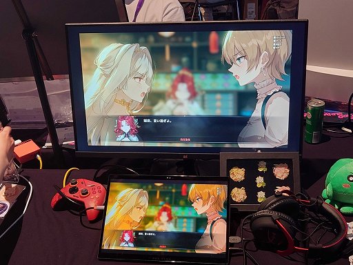 画像ギャラリー No.002のサムネイル画像 / テキストアドベンチャーなのに戦闘は弾幕! な「夢灯華 Noctuary」に,日本語音声が追加予定。Switch版も準備中