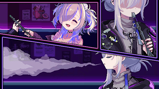 画像ギャラリー No.014のサムネイル画像 / ［プレイレポ］秋葉原にあるシーシャ屋が舞台の「Hookah Haze」。水たばこをくゆらせる3人の女性とのヒューマンドラマが描かれる