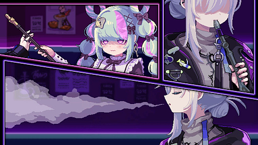 画像ギャラリー No.021のサムネイル画像 / ［プレイレポ］秋葉原にあるシーシャ屋が舞台の「Hookah Haze」。水たばこをくゆらせる3人の女性とのヒューマンドラマが描かれる