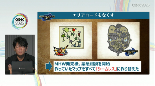画像ギャラリー No.038のサムネイル画像 / 「モンハンワールド」から「ワイルズ」まで，進化と挑戦の歩みをたどる。「モンスターハンター」シリーズ講演レポート［CEDEC 2025］