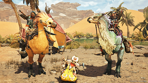 画像ギャラリー No.017のサムネイル画像 / 「モンハンワイルズ」×「FF XIV」コラボ発表。ハンターがチョコボに乗ってオメガと対峙! FF側にはアルシュベルド参戦!