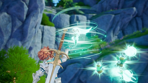 画像ギャラリー No.022のサムネイル画像 / 「聖剣伝説 VISIONS of MANA」，主人公ヴァルとヒナなど登場キャラや，精霊の力を宿した道具「精霊器」などの情報が公開に