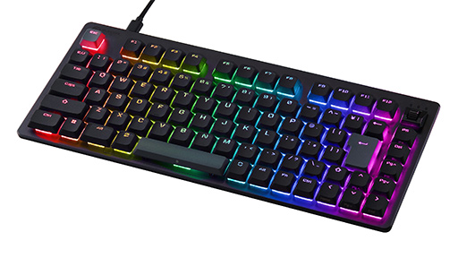 画像ギャラリー No.002のサムネイル画像 / 低背10キーレスの75％キーボードにラピッドトリガーを採用した「VK720AL」がエレコムから