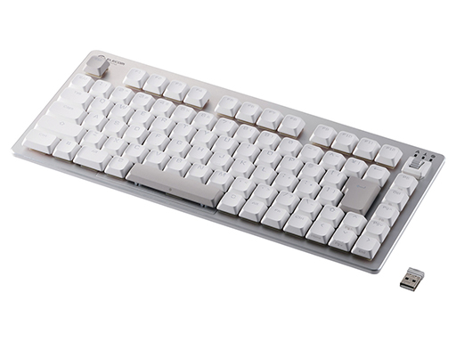 画像ギャラリー No.002のサムネイル画像 / エレコムのゲーマー向けワイヤレス10キーレスキーボードに低背メカニカルキースイッチ採用モデルが登場