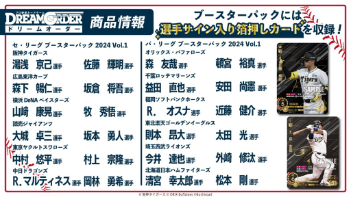 画像ギャラリー No.007のサムネイル画像 / 「『プロ野球カードゲーム ドリームオーダー』発売直前記者会見」レポート。ブースターパックの発売スケジュールなど,今後の展開が発表に