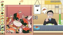 画像ギャラリー No.003のサムネイル画像 / お寿司をくっつけて，お客さんに提供しよう。落ち物系物理パズル「元祖 落とし寿司 めびうす」，本日配信開始