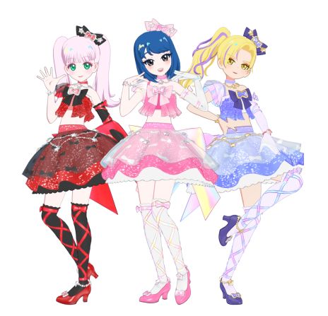 画像ギャラリー No.005のサムネイル画像 / 「アイプリバース」，4月4日稼動の1だんで「プリティーリズム・オーロラドリーム」のあいら，りずむ，みおんを実装