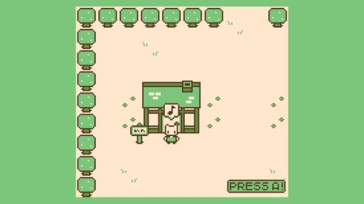 画像ギャラリー No.002のサムネイル画像 / ゲームボーイ風のグラフィックスで描いたADV「Marron's Day」,体験版をSteamで配信開始。小さな町を舞台に子うさぎの冒険が楽しめる