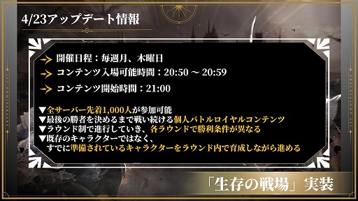 画像ギャラリー No.007のサムネイル画像 / 「HIT : The World」は本日でサービス1周年。4月23日からのアップデートでは，新クラス「御剣」や個人バトロワ「生存の戦場」などを実装予定